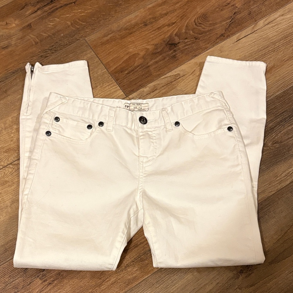 Free People Ankle Zip Skinny Jeans